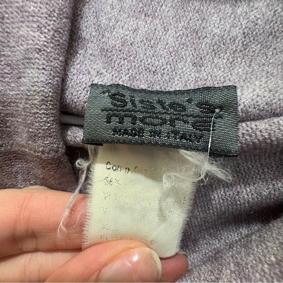 Vintage Purple Italian Turtleneck Asymmetrical Sweater - Picture 7 of 8